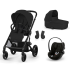 CYBEX Bundle сет количка BALIOS S LUX BLK 3в1 MOON BLACK
