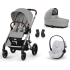 CYBEX Bundle сет количка BALIOS S LUX SLV 3в1 STONE GREY