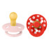 BIBS Залъгалки 2 бр. каучук 0-6 м. COLOUR STUDIO POLKA BLOSSOM/CANDY APPLE