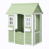 GINGER HOME Дървена къща за игра ЗЕЛЕНА/БЯЛА