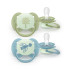 AVENT Силиконови залъгалки 2 бр. 18м+. ULTRA SOFT NIGHT ПАСТЕЛНИ МОМЧЕ