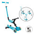 GLOBBER Тротинетка 5в1 GO UP ACTIVE LIGHTS 360 AQUA