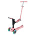 GLOBBER Тротинетка 4в1 GO UP SPORTY LIGHTS РОЗОВА