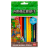Minecraft Цветни моливи Jumbo 12 цв.