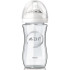 AVENT SCF673/17 Стъклено шише Natural с биберон Slow с 2 дупки 1м+ 240 ml.