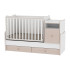 LORELLI Classic Трансформиращо се легло-люлка 70/160 см. TREND PLUS БЯЛ/ДЪБ