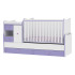 LORELLI Classic Трансформиращо се легло-люлка 190/72 см. MINI MAX БЯЛ/ВИОЛЕТ