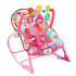МОНИ Шезлонг с вибрация BABY JUNGLE РОЗОВ