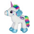 АМЕК Плюшен бял еднорог с цветна грива