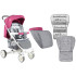 LORELLI Premium Комбинирана количка с покривало S-300 ROSE&GREY CITIES