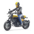 BRUDER Мотоциклет SCRAMBLER DUCATI FULL THROTTLE с водач