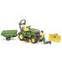 BRUDER Трактор JOHN DEERE с ремарке и градинар