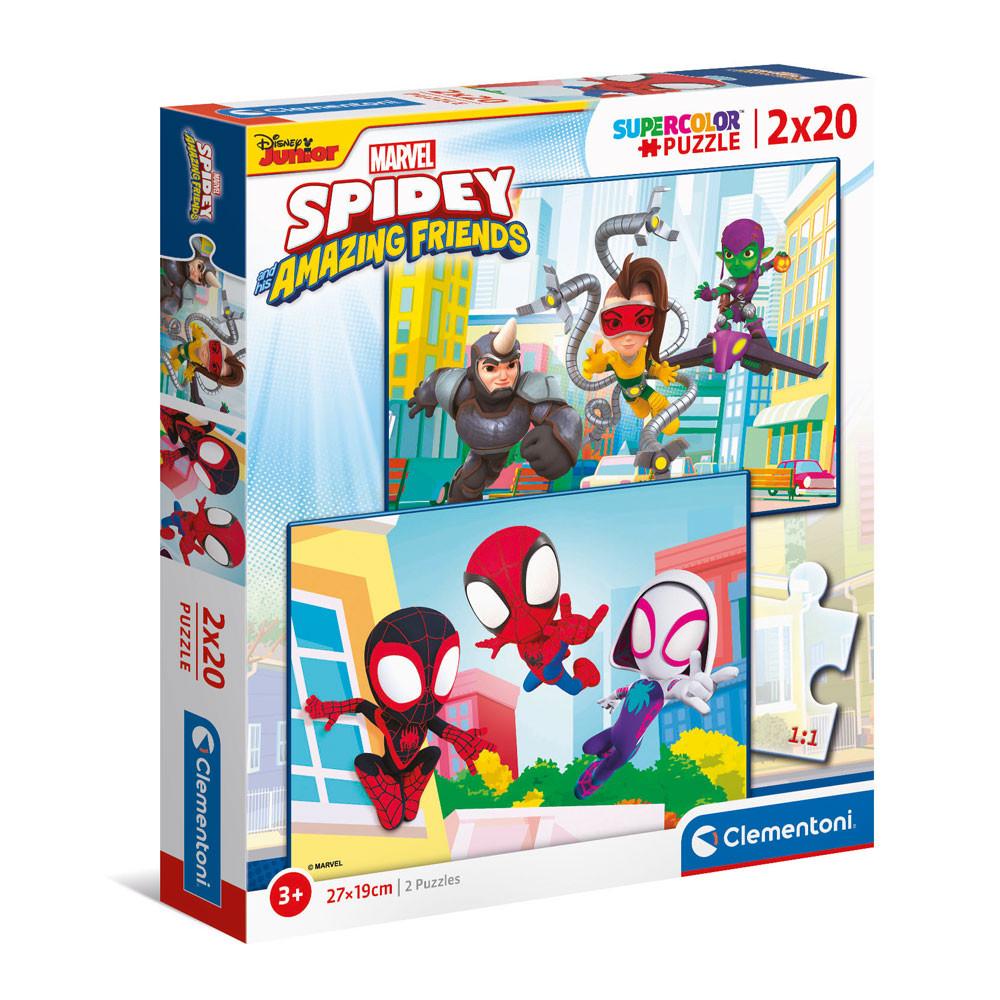 CLEMENTONI 2x20ч. Пъзел Spidey and His Amazing Friends | ХИПОЛЕНД
