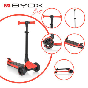 BYOX Тротинетка BOLT ЧЕРВЕН