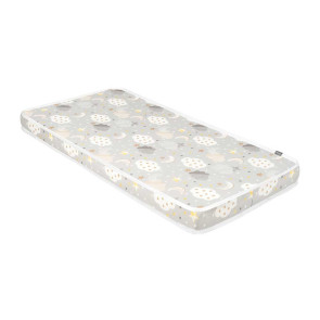 KIKKA BOO Матрак FANTASIA PLUS 60/120/7 см CLOUDS GREY