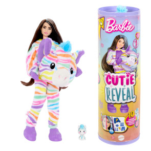 Barbie® Cutie Reveal™ Кукла Зебра с 10 изненади