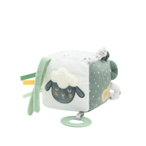 KIKKA BOO Плюшено кубче с чесалка SLEEPY SHEEP