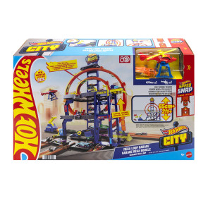 Hot Wheels® City Мега гараж с количка и хеликоптер 