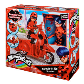 MIRACULOUS Калинката и Котарака Трансформиращ се скутер с калинка