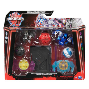 BAKUGAN SPECIAL ATTACK Пакет битка с 5 топчета DRAGONOID