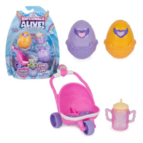 HATCHIMALS яйце 2 броя и детска количка