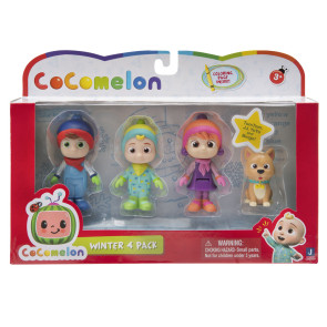 COCOMELON Семейство 4 фигури със зимни дрехи