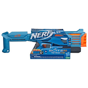 NERF бластер ELITE 2.0 TETRAD с 4 стрели