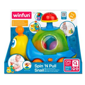 WINFUN Играчка за дърпане - музикален охлюв с топчета