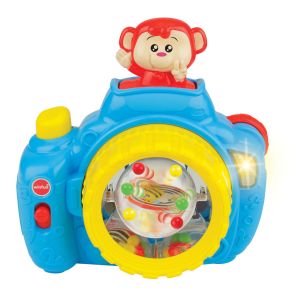 WINFUN Музикален фотоапарат с изскачаща маймунка