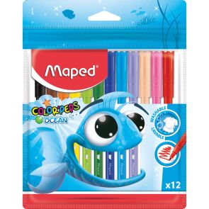 Арго Maped Флумастери Color'Peps Океан 12 цвята