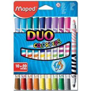 Арго Maped Флумастери Color'Peps Duo 10+10 цвята