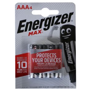 ENERGIZER Батерии MAX АЛКАЛНИ AAA (4 БР.)