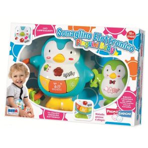 RSTOYS Електронна бебешка играчка 2 пингвина със звуци и светлини