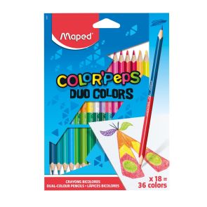 Арго Maped Двуцветни моливи COLOR PEPS DUO 18 броя