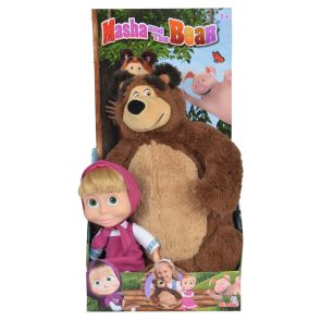SIMBA Комплект голяма кукла Маша и плюшен мечок МАША И МЕЧОКА