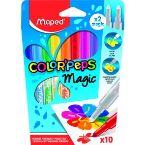 Арго Maped Флумастери  Color Peps Magic 8 цвята + 2 коригиращи