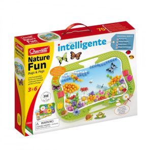 QUERCETTI Мозайка 316 части NATURE FUN BUGS AND PEGS 968