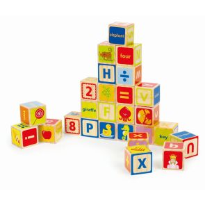 HAPE Дървени кубчета с букви
