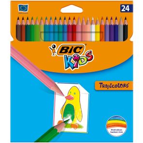 BIC цветни моливи TROPICOCLORS 24 бр.