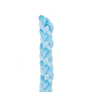 KIKKA BOO Плюшен плетен обиколник 180 см 4 плитки BLUE