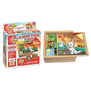 RS Toys Kids Activity дървен пъзел кубчета