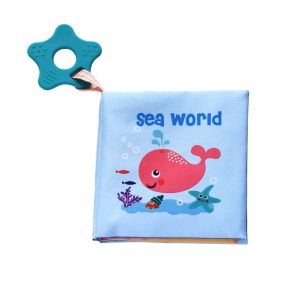 KIKKA BOO Текстилна книжка с чесалка SEA WORLD