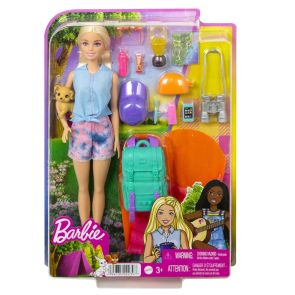 BARBIE ADVENTURES Кукла Малибу на къмпинг