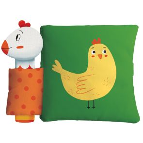 ФЮТ Книга от плат с пискалка - Кокошката и пиленцето