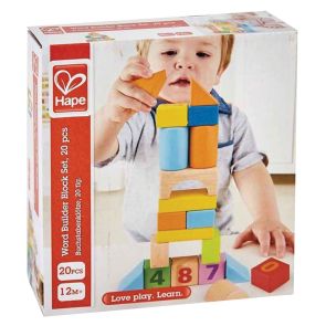 HAPE Комплект дървени кубчета с цифри H8388