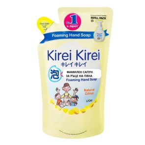 KIREI KIREI Пълнител за течен сапун за ръце на пяна с аромат на цитрус 200 мл. 17770
