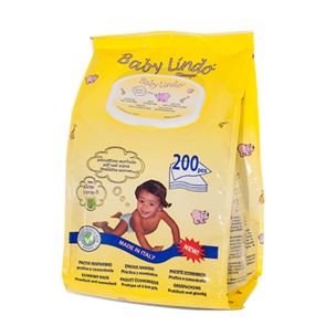 BABY LINDO Бебешки мокри кърпи 200 бр.