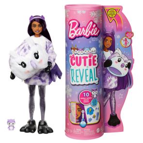 Barbie® Cutie Reveal™ Кукла Супер изненада "Блестящи снежинки"  - Сова HJL62