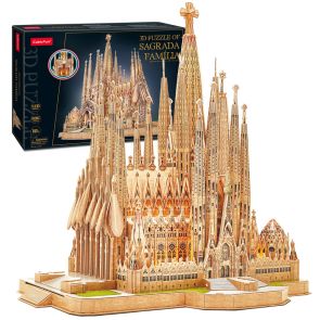 CubicFun Пъзел 3D Sagrada Familia 696ч. с LED светлини