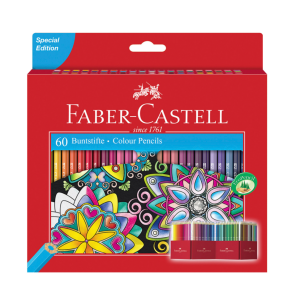FABER-CASTELL Цветни моливи серия Замък, 60 цвята